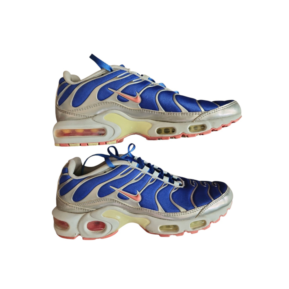 Nike Air Max Plus TN Womens Shoes Size 9.5 Blue Silver - Picture 2 of 6